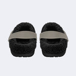 Unisex Skull Print - Fur Lined Slippers