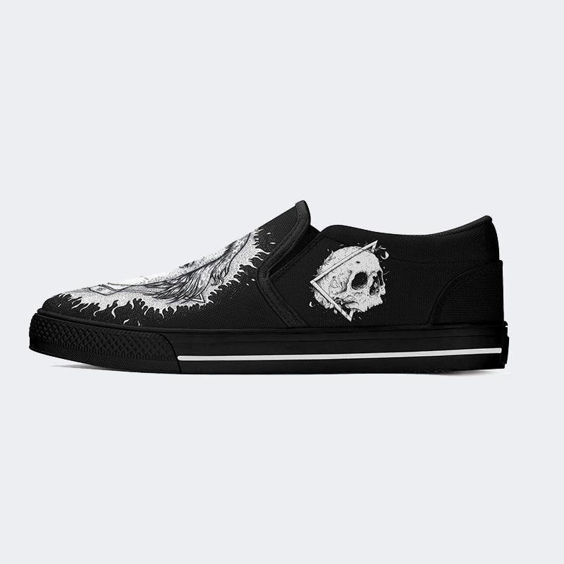 Unisex Horror Print - Slip On Shoes