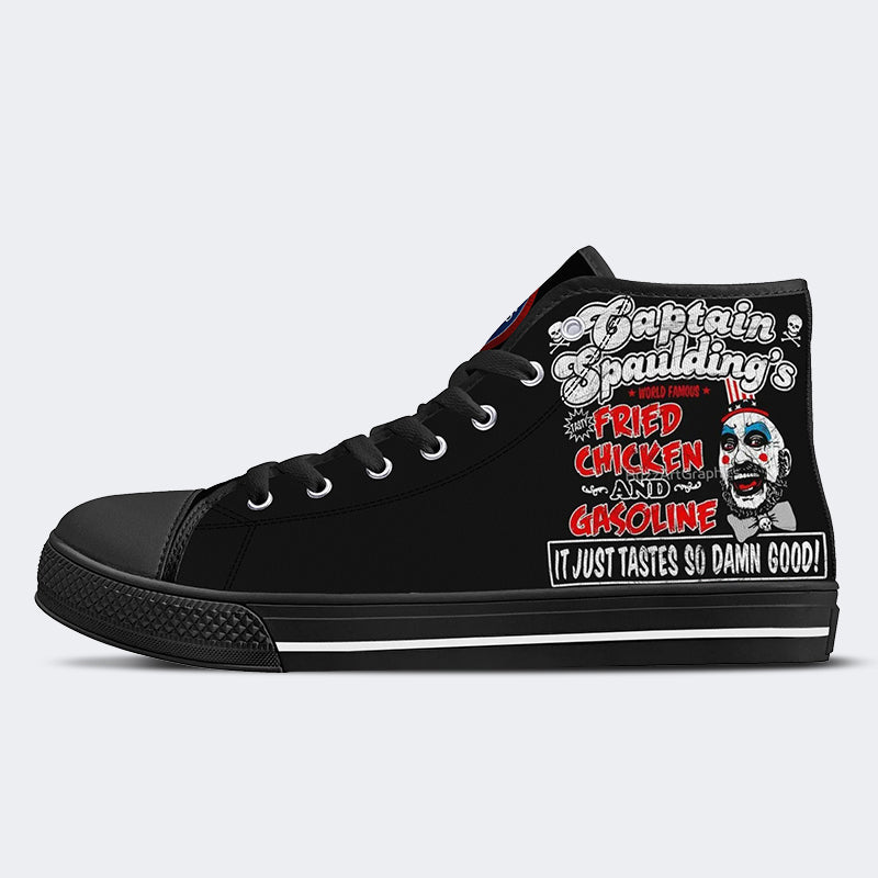 Horror Print - High Top Canvas