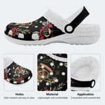 Wild West Skull Print - Removable Fur Lined Slippers/Sandals