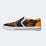 Old School Eagle & Snake Print - Slip On Shoes