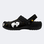 Ghost Star Print - Fur Lined Slippers/Sandals