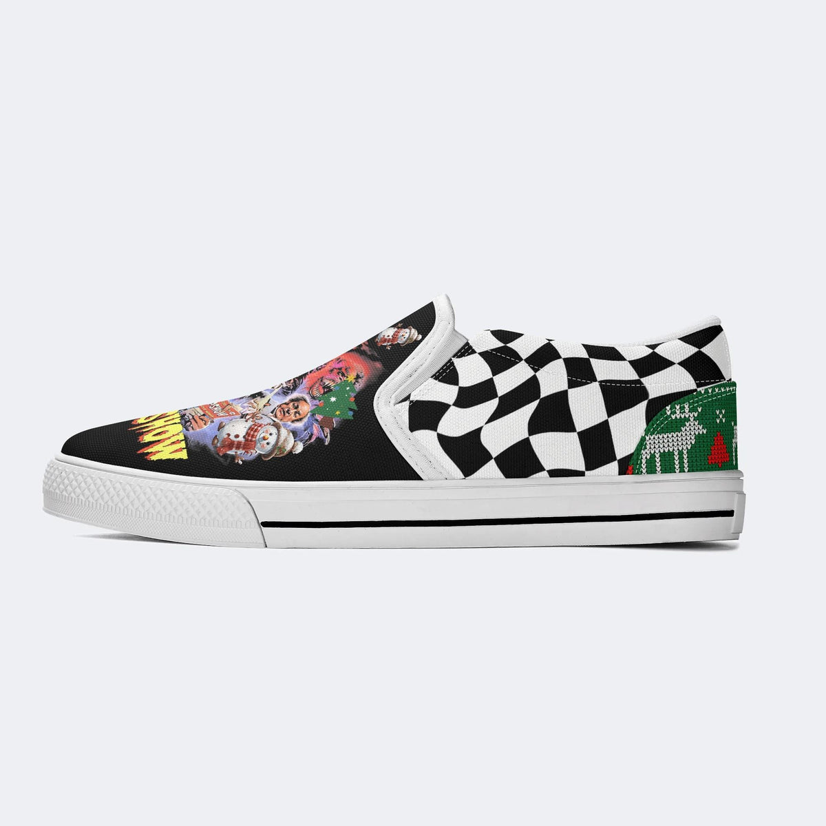 Unisex Horror Movies Print - Slip On Shoes