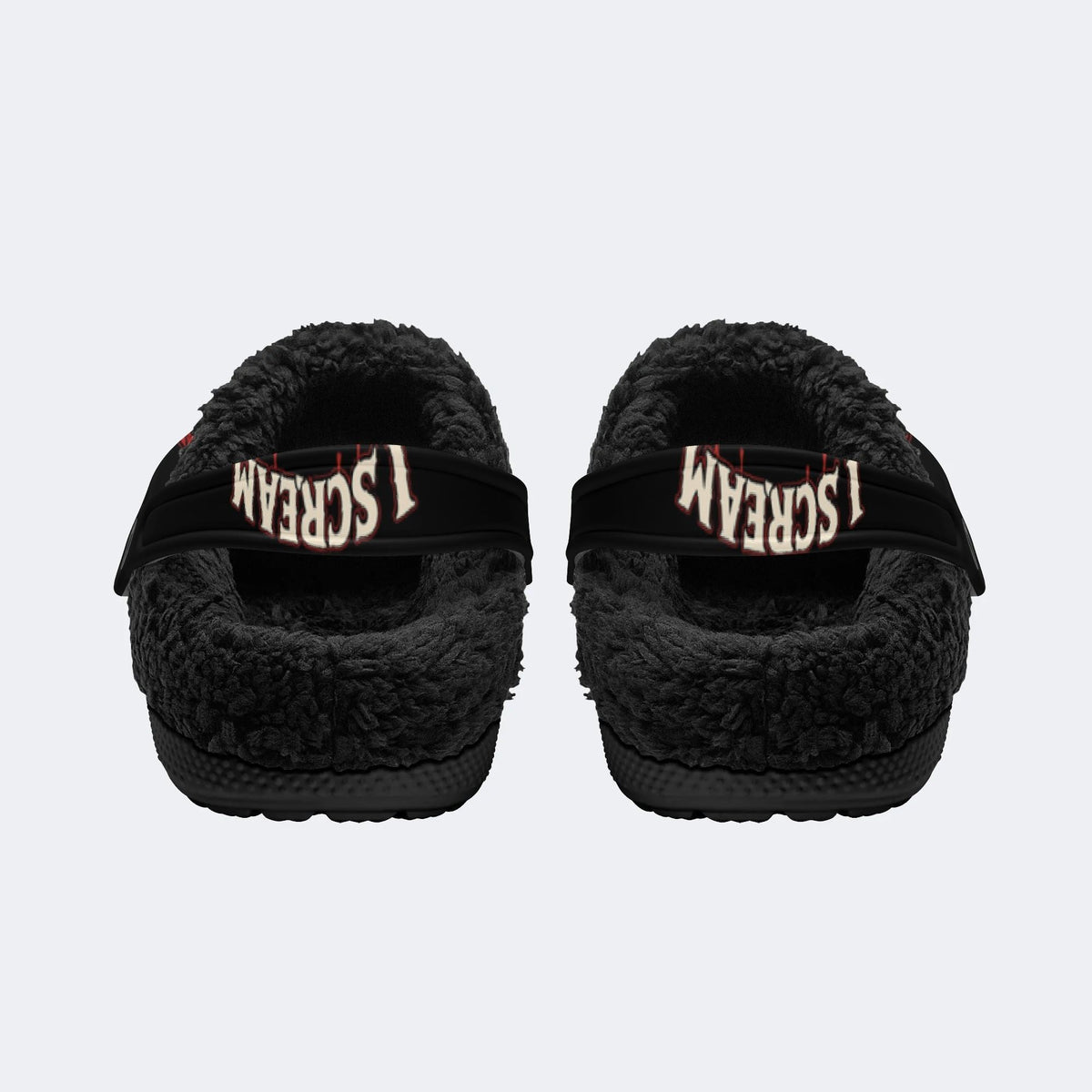 Spooky Scream Cone - Fur Lined Slippers/Sandals