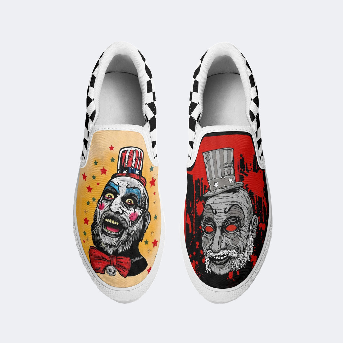 Unisex Horror Movie Print - Slip On Shoes