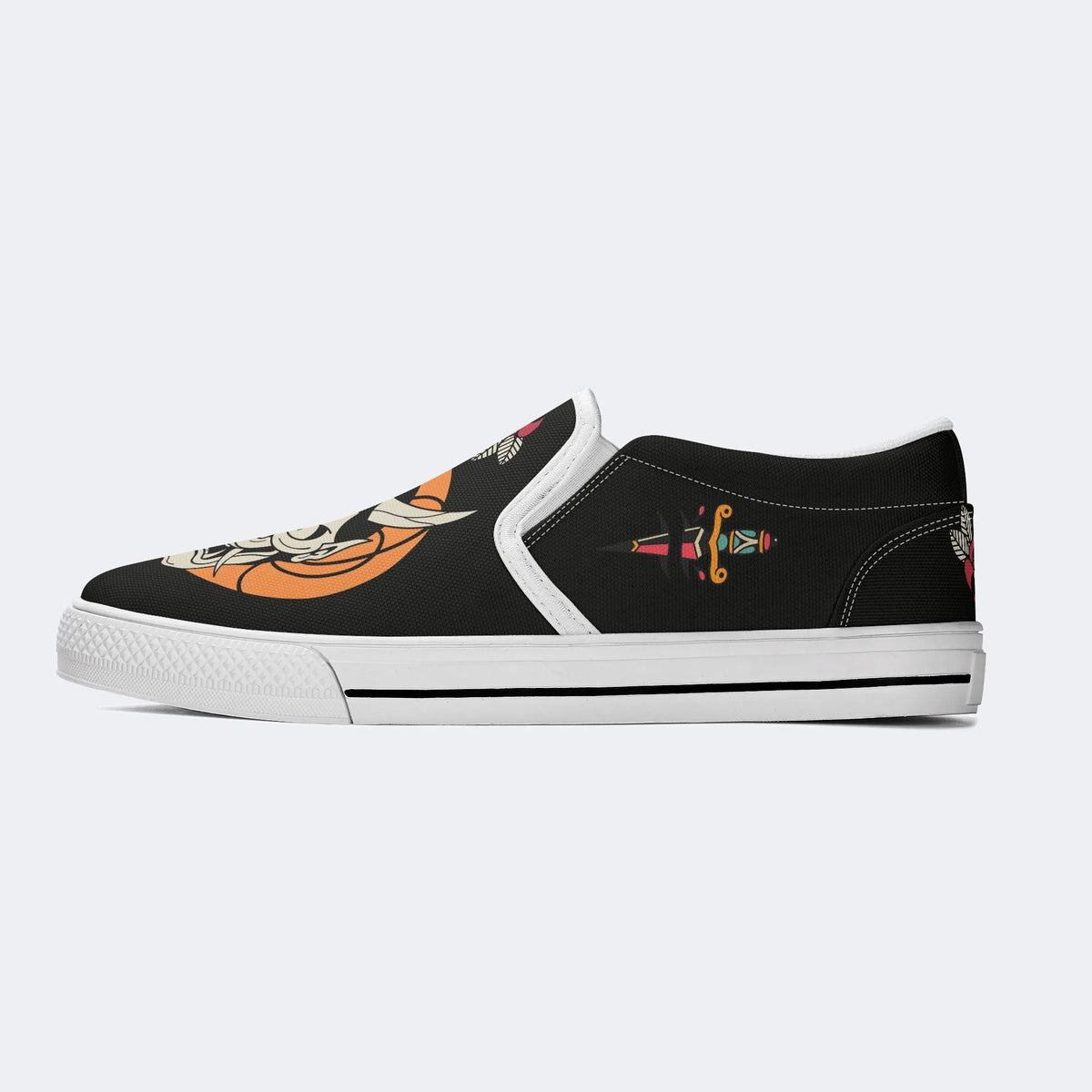 Horror Demon Print - Slip On Shoes