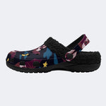 Witchy Starry Bats - Fur Lined Slippers/Sandals