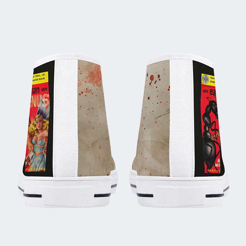 Unisex Horror-Druck - High Top Canvas