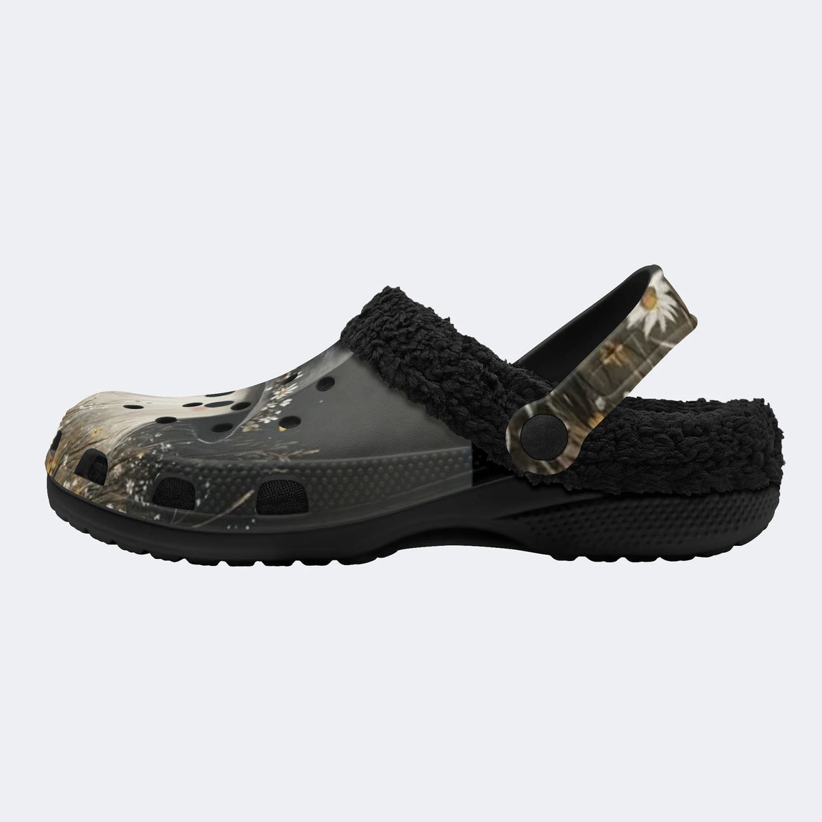 Gothic Ghost Daisy - Fur Lined Slippers/Sandals