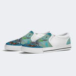 Unisex Skull&Shark Art Print - Slip On Shoes