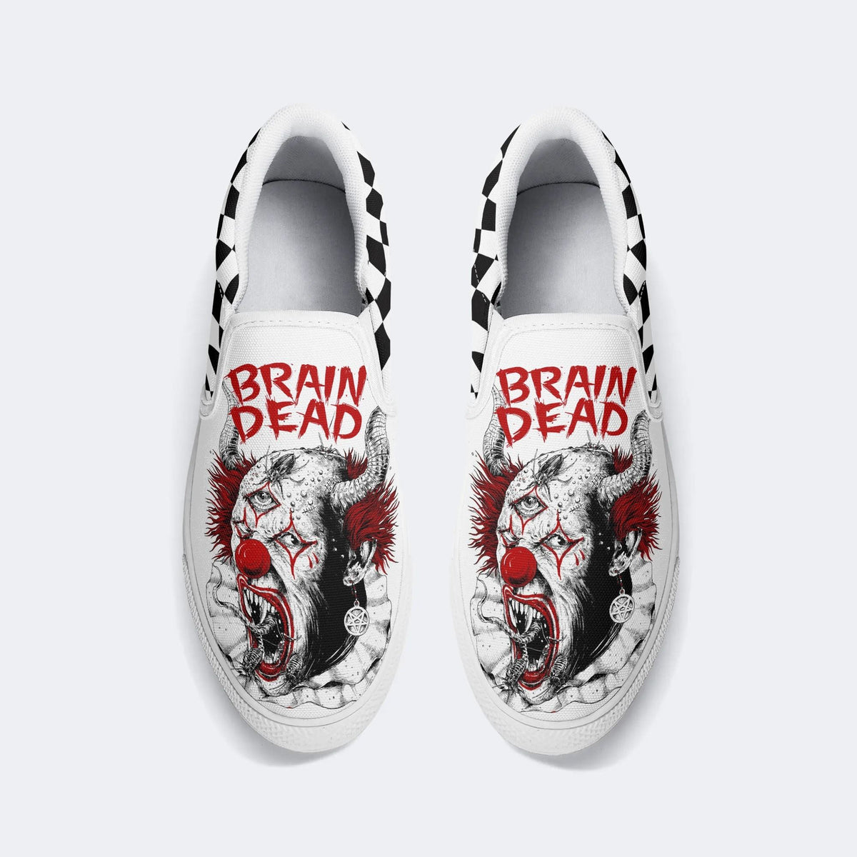 Unisex Horror Death Print - Slip On Shoes