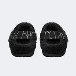 White Spiderweb - Fur Lined Slippers/Sandals