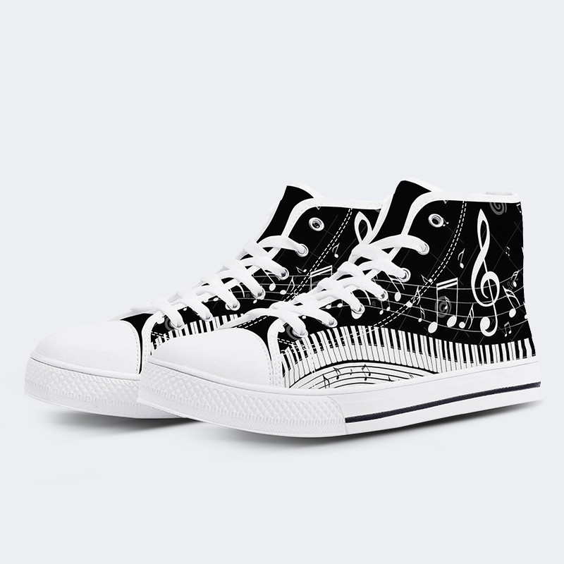 High Top Canvas Schuhe mit Musik