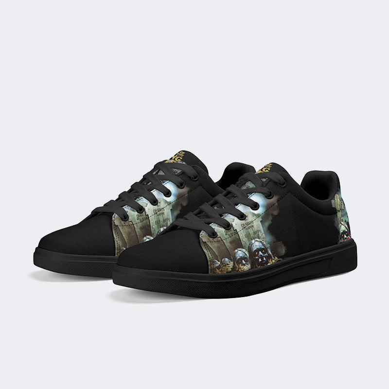 Horror Retro City Unisex - Skateboard Sneakers