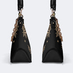 Golden Eagle Print - Leather Crossbody Bag