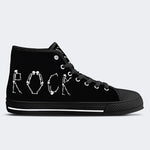 Unisex Retro Rock Musik Kunst Illustration Druck - High Top Canvas