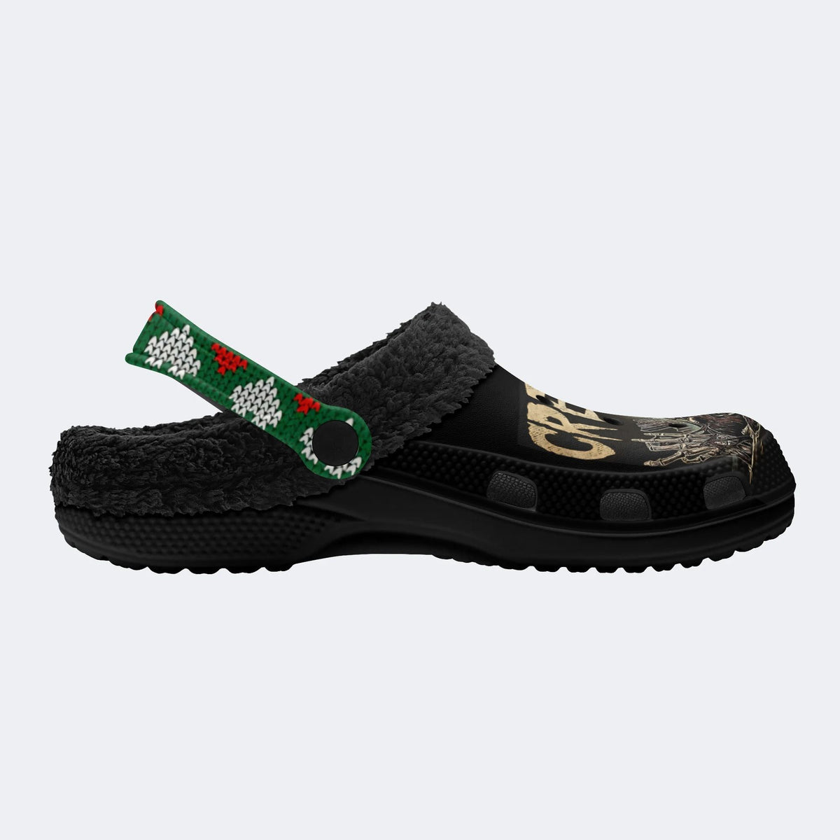 Unisex Horror Movie Print - Fur Lined Slippers/Sandals