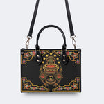 Old School Devil's Eye Print - Leather Handbag