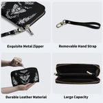 Death Moth Vintage Print - Leather Wallet