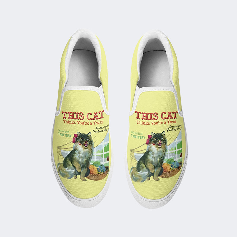 Funny Retro Art Print - Slip On Shoes