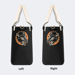 Screaming Wolf Vintage Print - Leather Handbag