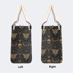 Starry Sky And Moth Print - Leather Handbag