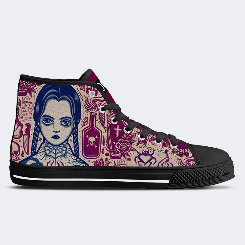 Unisex Horror Print - High Top Canvas