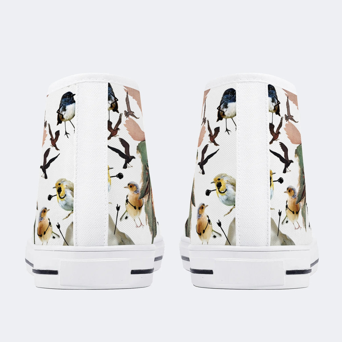 The Birds Horror - High Top Canvas