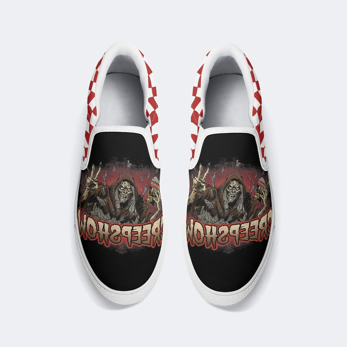 Unisex Horror Movie Print - Slip On Shoes