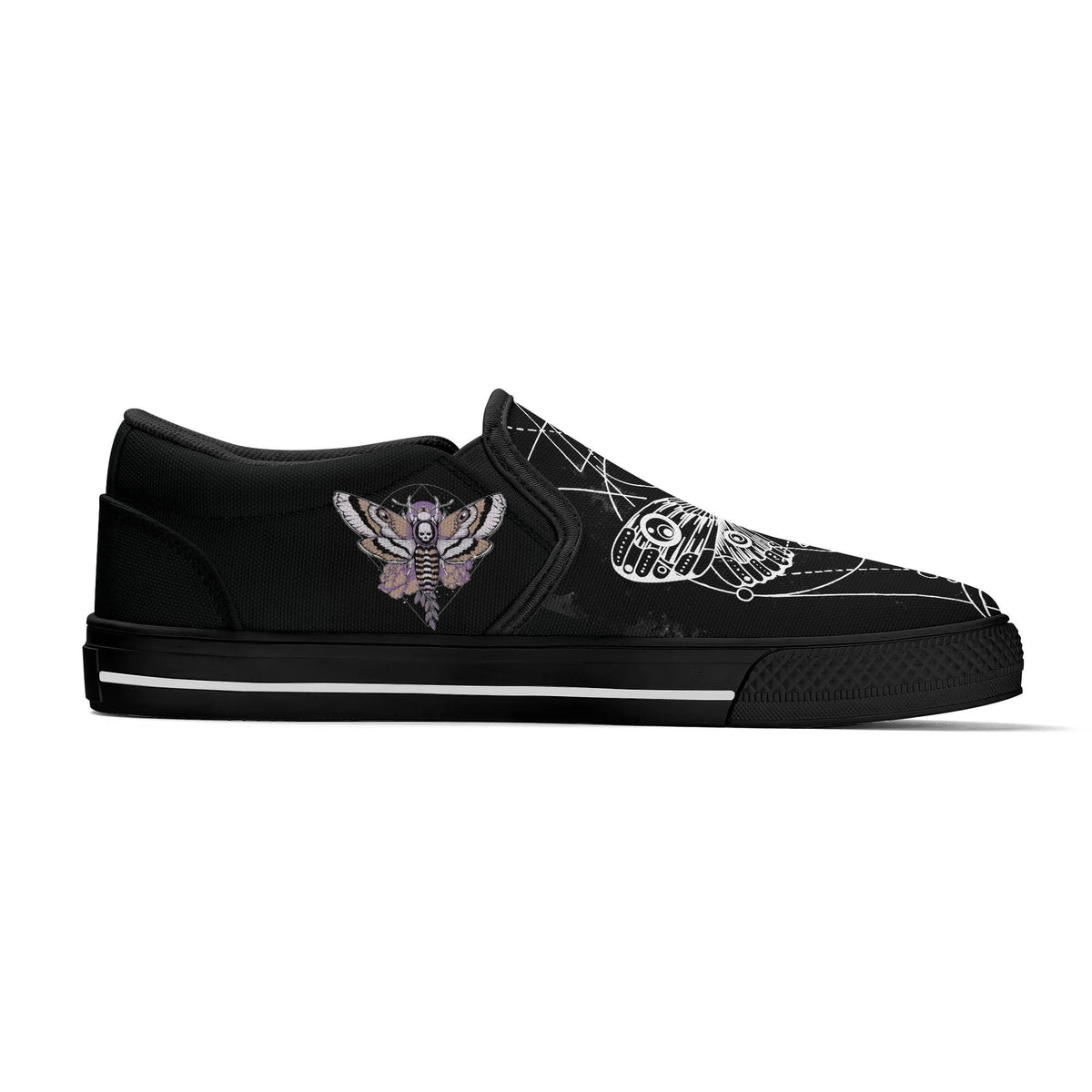 Unisex Death Moth&amp;Skull - Slipper 