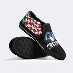 Horror Movie Vintage Graphic Print - Slip On Shoes