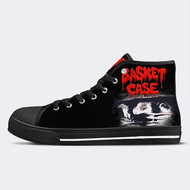 Unisex Zombie Basket Case Kunstdruck - High Top Canvas