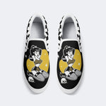 Art Person Skull Print - Slip On Shoes