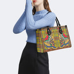 Retro Check Tiger - Leather Handbag