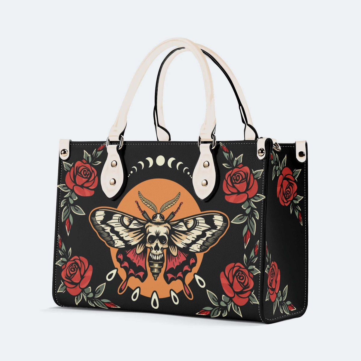 Rose Death Moth Art Print - Handbag