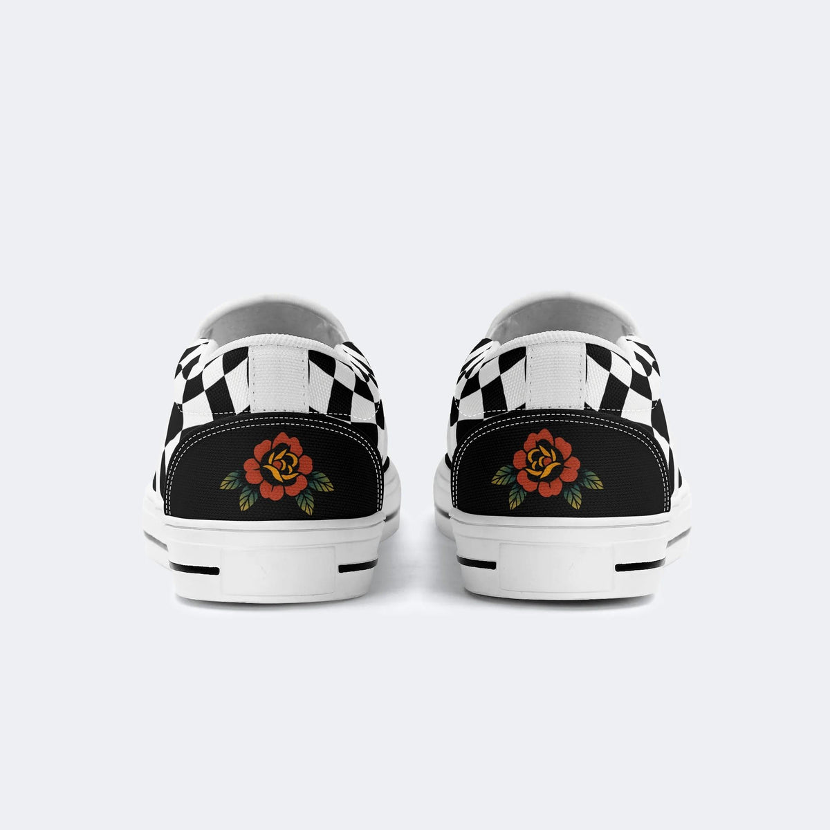Flame Cowboy Frog Print - Slip On Shoes