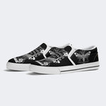 Surreal Death Moth Print - Slip On Shoes