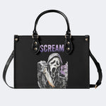 Horror Ghostface Print - Leather Handbag