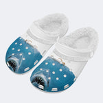 Personalized Quint's Shark Fishing Jaws Name - Fur Lined Slippers