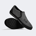 Dark Style Skull Shadow Graphic - Slip On Shoes