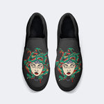 Medusa With Eyes Closed - Slip On Shoes