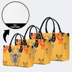 Mechanical Scorpion Print - Leather Handbag