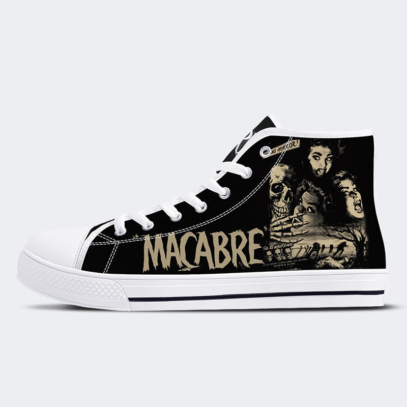 Unisex Makaberer Horrordruck - High Top Canvas