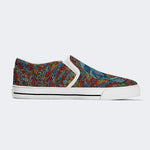 Unisex Skull Graffiti Art Print - Slip On Shoes