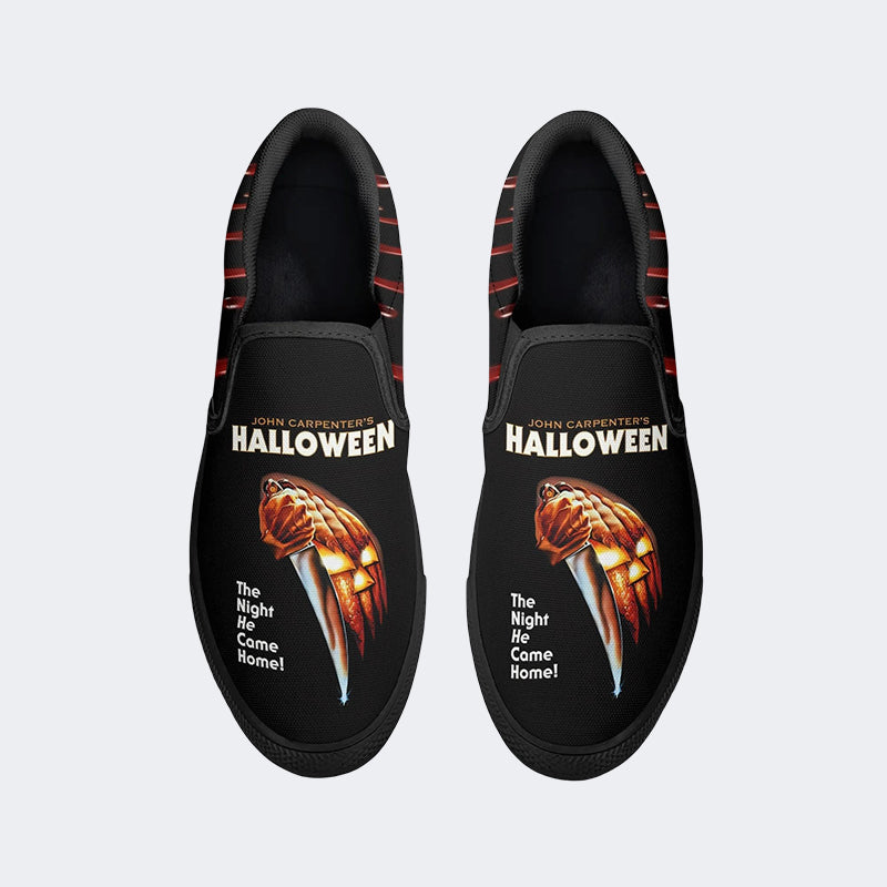 Unisex Horror Print - Slip On Shoes