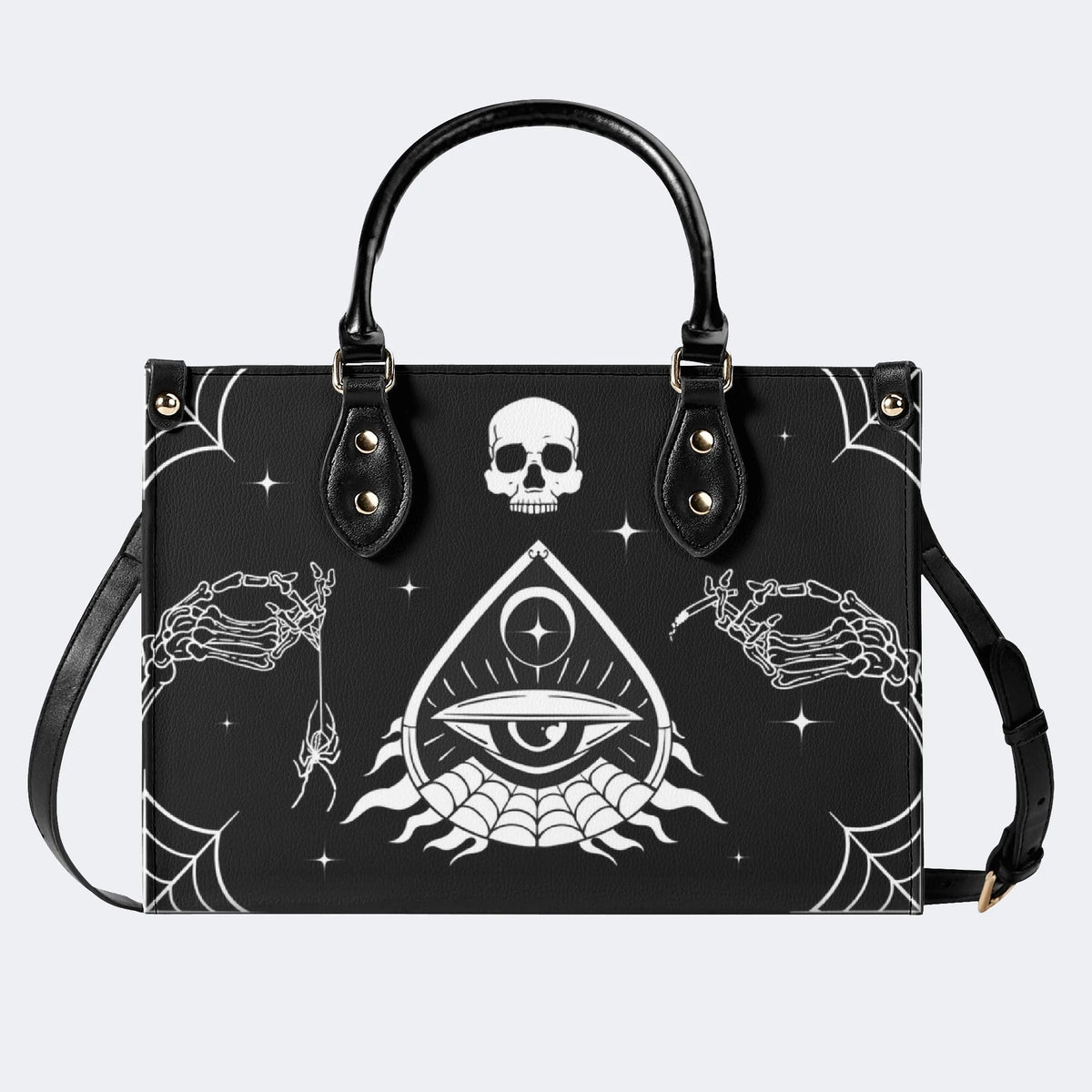 Retro Ghost Eye - Leather Handbag