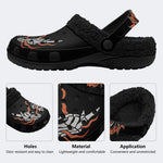 Flame Skeleton Hands - Fur Lined Slippers/Sandals