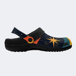 Rainbow Star Sky - Fur Lined Slippers/Sandals