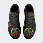 Unisex More Brains Print - Skateboard Sneakers