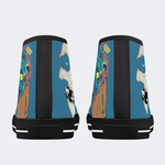 Horror Movie Vintage Graphic Print - High Top Canvas